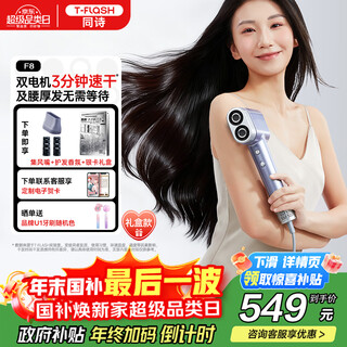 Tongshi high-speed hair dryer double-barrel household plasma hair care quick-drying strong wind does not damage the hair dryer christmas gift for girlfriend and wife practical national subsidies
