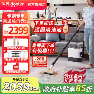 Donlim cloth cleaning machine sofa carpet curtain cleaning machine high temperature steam spray and suction integrated sterilization and mite removal car washing glass kitchen machine dl-7901 multi-function steam cleaning machine
