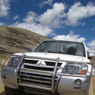 Litian mitsubishi pajero v73v75v77 stainless steel front bumper, front guardrail, anti-collision bar, anti-collision beam, 2000-2002 model no