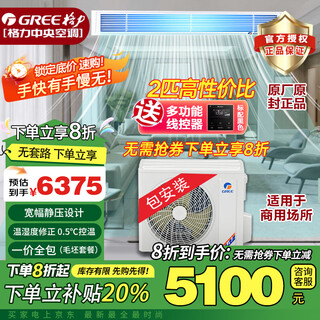 Gree (gree) 3 hp duct machine one-to-one d series 1/2 hp variable frequency heating and cooling central air conditioner embedded commercial wholesale office mall thin ceiling air conditioner static pressure adjustable subsidy 2 hp variable frequency heating and cooling 20-28 square meters - commercial premises - installation included