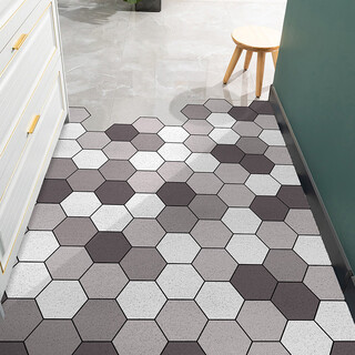 Fantasy entry floor mat for the door, outdoor stain-resistant foot mat, wire loop, entry door mat, home entrance anti-slip carpet, stars gray vertical version 60x90cm