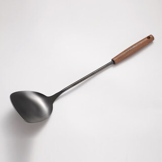 0dade stainless steel long-handled spatula and spoon household kitchen cooking spatula for ladling soup with titanium-plated kitchen upgrade single spatula