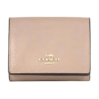 Coach 10 golden horse and car letter logo pebbled leather card holder wallet women's diamond gray default basic pack (bag + dust bag)