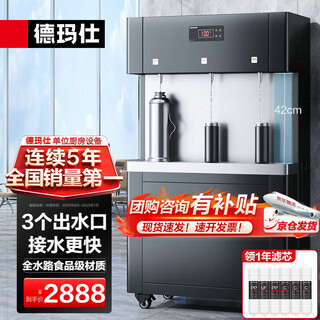 Demashi commercial water purifier water boiler direct drinking water machine factory hospital school company direct drinking heating and filtration all-in-one water dispenser one open two temperatures srz-30/srz-3l-l3