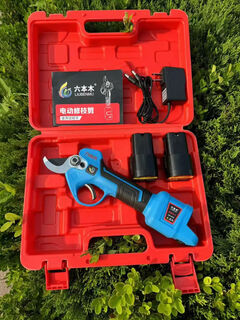 Roppongi's new 30 cm electric scissors, electric fruit tree shears, electric pruners with 2 3000 mah batteries, roppongi 3:0 set