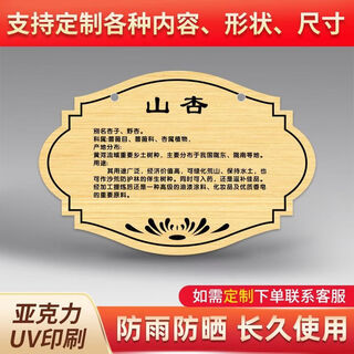 Вывеска о дереве, Знакомство с растениями, Табличка с именем дерева по индивидуальному заказу, Знак посадки деревьев, Знак ознакомления с деревьями, акрил sp-60 30х20см