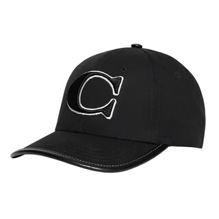 Coach fashionable sports and leisure versatile baseball cap women's black default xs s