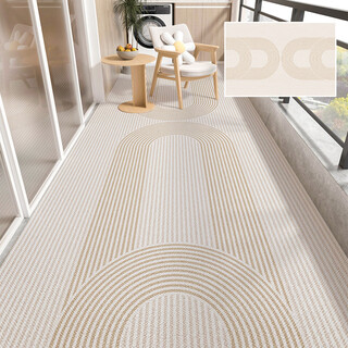 Xinjinngle outdoor balcony carpet sun protection and waterproof special floor mat pvc no-wash wipeable non-slip large area full-cover leisure mat muguo-2n 160cm*230cm