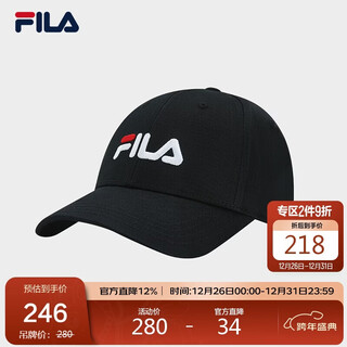Fila official men's hat baseball cap 2026 spring casual comfortable sports hat sun visor peaked cap