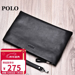 Polo handbag men's first-layer cowhide clutch bag men's wallet cash envelope bag coin purse birthday gift for boyfriend