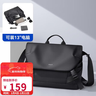 Polo shoulder bag men's multifunctional crossbody bag men's horizontal ipad bag large capacity mobile phone bag sports shoulder bag men's lightweight