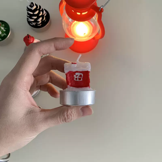 Yusen yixin bangbang grocery store christmas decorative candles family atmosphere scene layout creative desktop ornaments candles christmas house