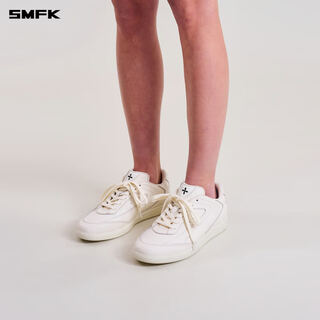 Smfk phantom s leather comprehensive sports shoes sp001b classic low-top comfortable versatile lace-up casual shoes cloud white sp001w 35