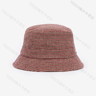 Barbour uk women's houndstooth classic retro blend bucket hat versatile sun hat for all seasons cabernet-mix m