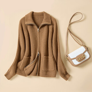 Jinju 2026 new product thick style wool raglan sleeve sweater jacket temperament winter warm top women's sweater