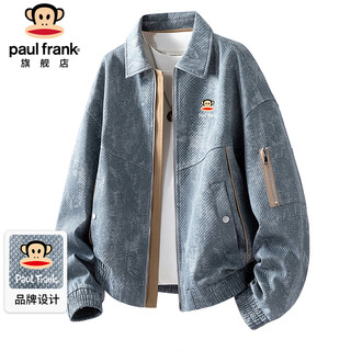 Paul frank jacket men's winter american retro workwear jacket men's fashion brand men's casual tops dark blue xl