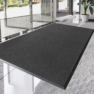 Pupan company entrance floor mat, hotel living room carpet, custom logo, commercial non-slip absorbent floor mats, pineapple pattern black (scratched and dusted, thick and non-slip) 50cm*100cm (size includes four sides)