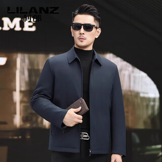 Lilanz 2025 new winter down jacket men's middle-aged business casual lapel jacket jacket dad's warmth haqing m 170