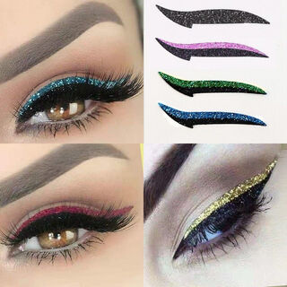 Opera makeup hua dan double eyelid eye shadow stickers dual-purpose nightclub stage performance children's eye shadow stickers 3 colors of your choice 1 pair