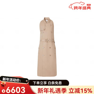 Burberry (burberry) Новогодний подарок burbrry fw22 однотонная двубортная ветровка без рукавов мужская цвета хаки цвета хаки одинакового стиля для мужчин и женщин, один размер 48