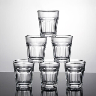 Waniot household chinese style 6-pack one or two small wine glasses set thickened glass white wine cup creative one-cup cup 45ml 45ml octagonal white wine cup