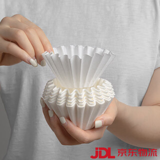 Timemore drip filter pot special cake type 155 filter paper hand-brewed coffee filter paper jinlong cup suitable for 155 type cake filter paper 50 pieces_box