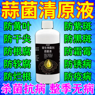 Garlic bacteria clear original solution garlic special medicine microbial agent source liquid genuine dead leaves yellow leaves dry tips disease-resistant fungicide 1 bottle garlic will never be disease-free