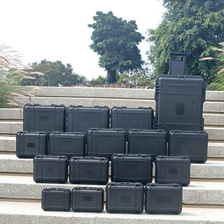 Yusenyi protective box pp plastic hardware tool box multi-functional instrumentation and equipment color matching suitcase 9 series black*9650 inner size 650*400*278mm empty box