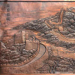 1 square meter relief thousands of miles relief mural square cultural theme background mural copper relief forged copper relief no. 1