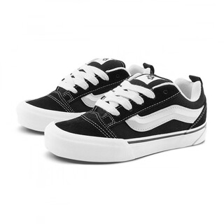 Vans children's shoes knu skool classic black american retro bread shoes medium and large children's sneakers black 33 measured inner length 20.8cm