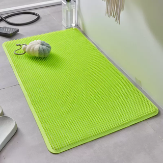Yusenyi foot washing and rubbing artifact foot washing mat and foot rubbing mat bathroom anti-slip floor mat anti-fall bath special shower room anti-slip mat massage soft thorn green 34x67 cm