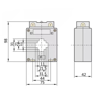 Chint current transformer bh-0.66 30i 40i 0.5 level current ratio 75 100 300 500/5 50_5 30