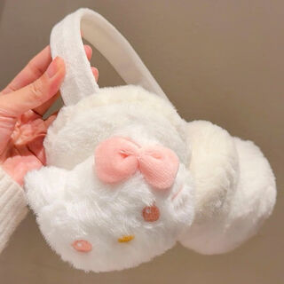 Ultraman winter gift three-piece set of cold-proof gloves for women in winter japanese style warm neck scarf gloves for girls kt-pink-ear warmers