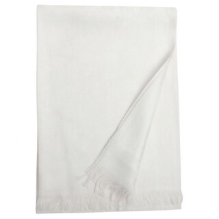 Coach design wool velvet scarf unisex couple style white default f
