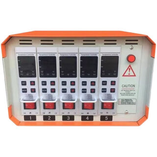Hot runner temperature control box, large plug-in temperature control, intelligent anti-burn temperature control card, mold line controller, temperature control instrument table, five sets of intelligent anti-burn temperature control boxes