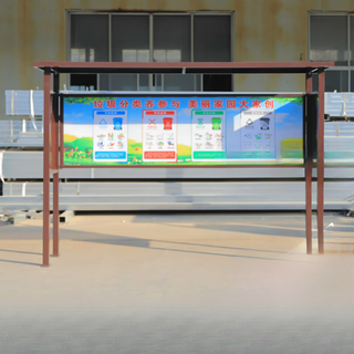 Jingxinda garbage classification kiosk outdoor painted antique collection kiosk rural community street stainless steel galvanized garbage station movable model does not include buckets