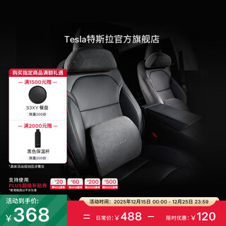 Tesla (tesla) official model 3/model y/model y l headrest and lumbar support combination set pillow cushion neck pillow headrest*1+lumbar*1