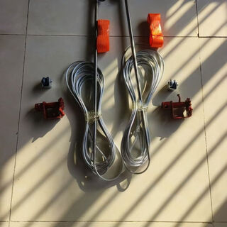 Litian truck side cloth artifact hinge truck tightener high rail truck manual welding truck high rail special, one side 4 points 2 meters full set