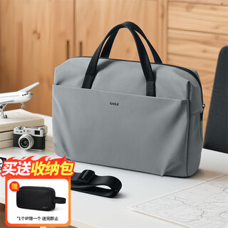 Golf (golf) business briefcase for men and women large capacity handbag 14/15.6 inches computer bag shoulder file bag crossbody bag tile gray 15.6 inches