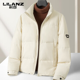 Lilanz пуховик мужской короткий хлеб пальто 2025 зима новый стиль утепленная теплая и морозостойкая куртка высокого класса для мужчин белый m