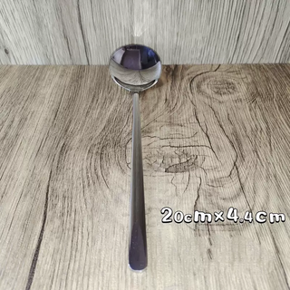 Yusenyi stainless steel spoon, high-looking tableware, long-handled soup spoon, household ice cream rice cooker, dessert bibimbap, adult spoon, ordinary thin (410 stainless steel)