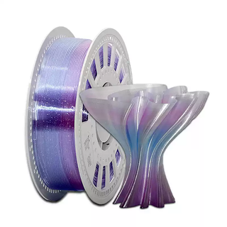 Jingliang technology pla dream crystal 3d printing filament transparent mercerized colorful high toughness two-color gradient easy to print dream crystal blue and purple