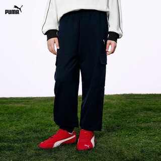 Puma puma children's clothing 2026 spring new children's trousers fashionable and cool overalls black 90001 110