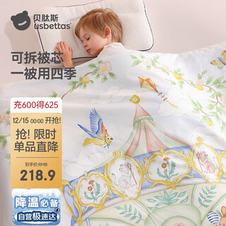 Betis baby quilt autumn and winter children's constant temperature quilt kindergarten nap quilt thickened animal paradise 120x150cm