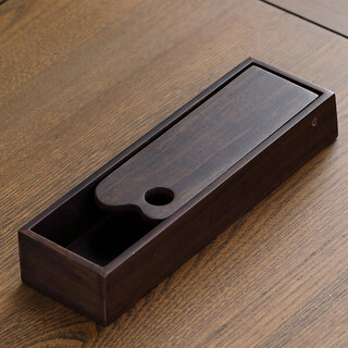 Lion aokang black sandalwood tea ceremony six gentlemen set high-end pure copper accessories tea knife tea clamp tea spoon tea making tools storage tea cylinder black sandalwood korean storage bucket