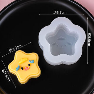 Fantasy lace colorful fondant chocolate mold birthday cake mold baking silicone mold star pudding dog
