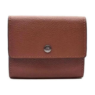 Coach9 classic brand snap cowhide wallet regular men's brown default basic pack (bag + dust bag)