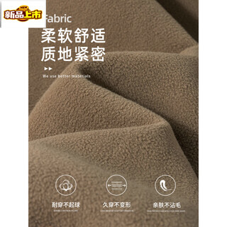 Chujing coffee colored lamb wool sweatshirt jacket women's new autumn and winter polar fleece lamb wool lined fleece jacket thickened brown stand collar lamb wool (upgraded) lining (-20 plus velvet m design/american/heavy/sports/right shoulder