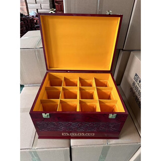 Yonghuan town collection wooden box wine box 12 liquor wooden box gift box sealed wine packaging box 12 zodiac red special edition