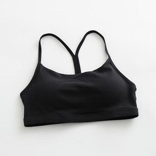 Autumn modal cotton beautiful back-proof comfortable vest underwear with breast pads and slings for women to wrap breasts and tube top underwired black 2 s